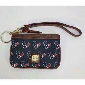 Dooney‎ and Bourke Houston Texans Coated Canvas and Leath Wristlet Wallet